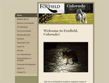 Tablet Screenshot of foxfieldcolorado.com